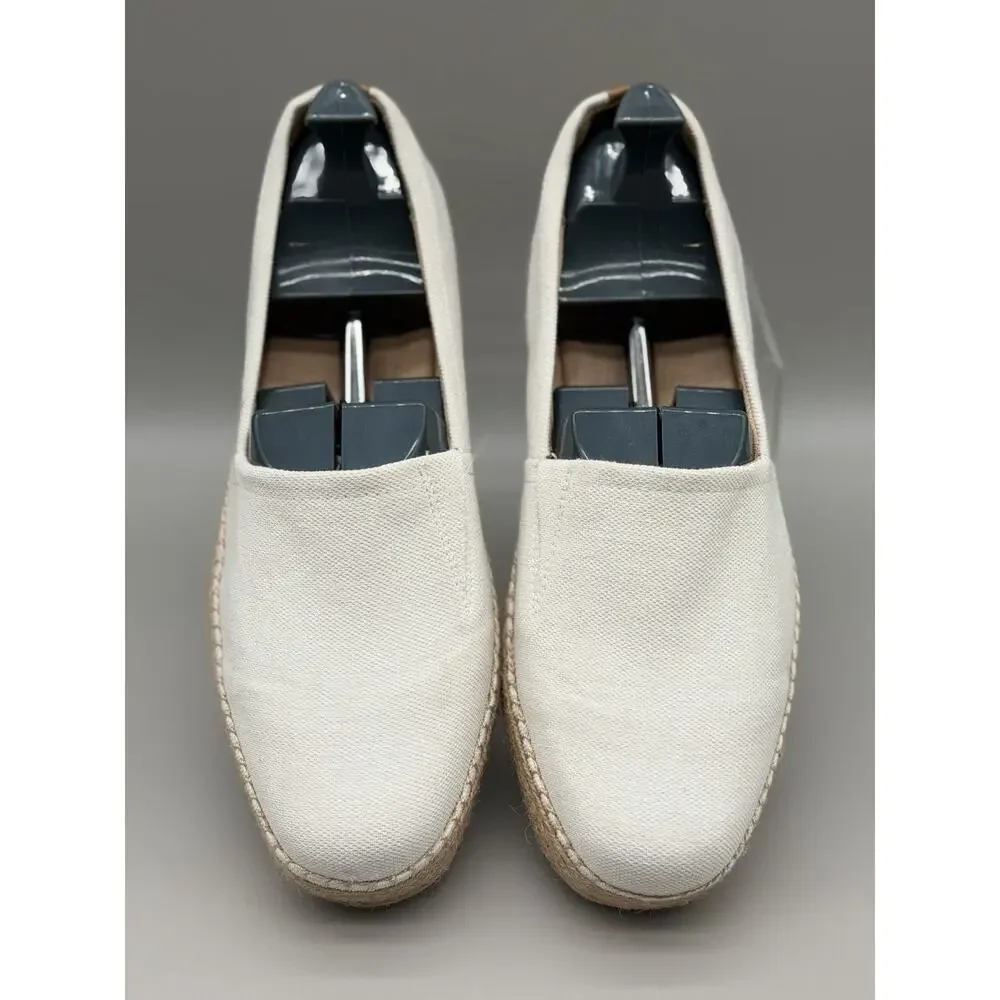 Dr. Scholl's Shoes Women's Sunray Espadrille Loafer White Canvas, Size 11 M